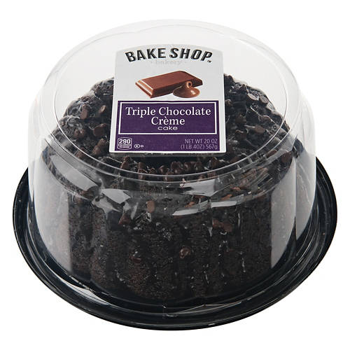 Bake Shop Triple Chocolate Creme Cake, 20 oz